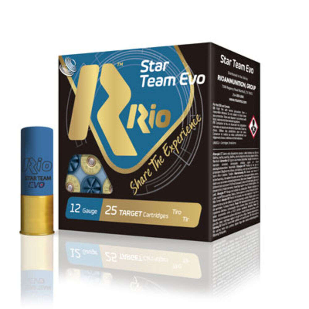 Ammunition Rio Ammunition 4.50" 12Gauge2.75" STAR TEAM TARGET 24 12GA 2-3/4IN 8 25/BX